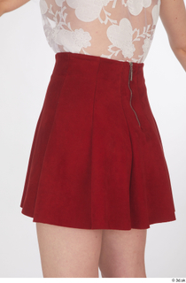 Lilly Bella casual dressed hips red short skirt 0004.jpg